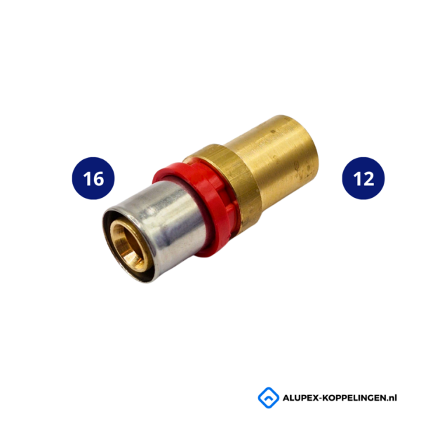 Overgang pers naar koper (M) Alupex 16x12mm
