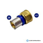 Pers naar binnendraad Alupex 20x1/2