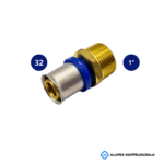 Pers naar buitendraad Alupex 32x1