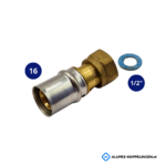 Pers naar schroefverbinding Alupex 16x1/2