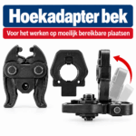 Hoekadapter Persbek voor krappe ruimtes     geschikt voor TH, U, V & M inlegschalen - Afbeelding 2